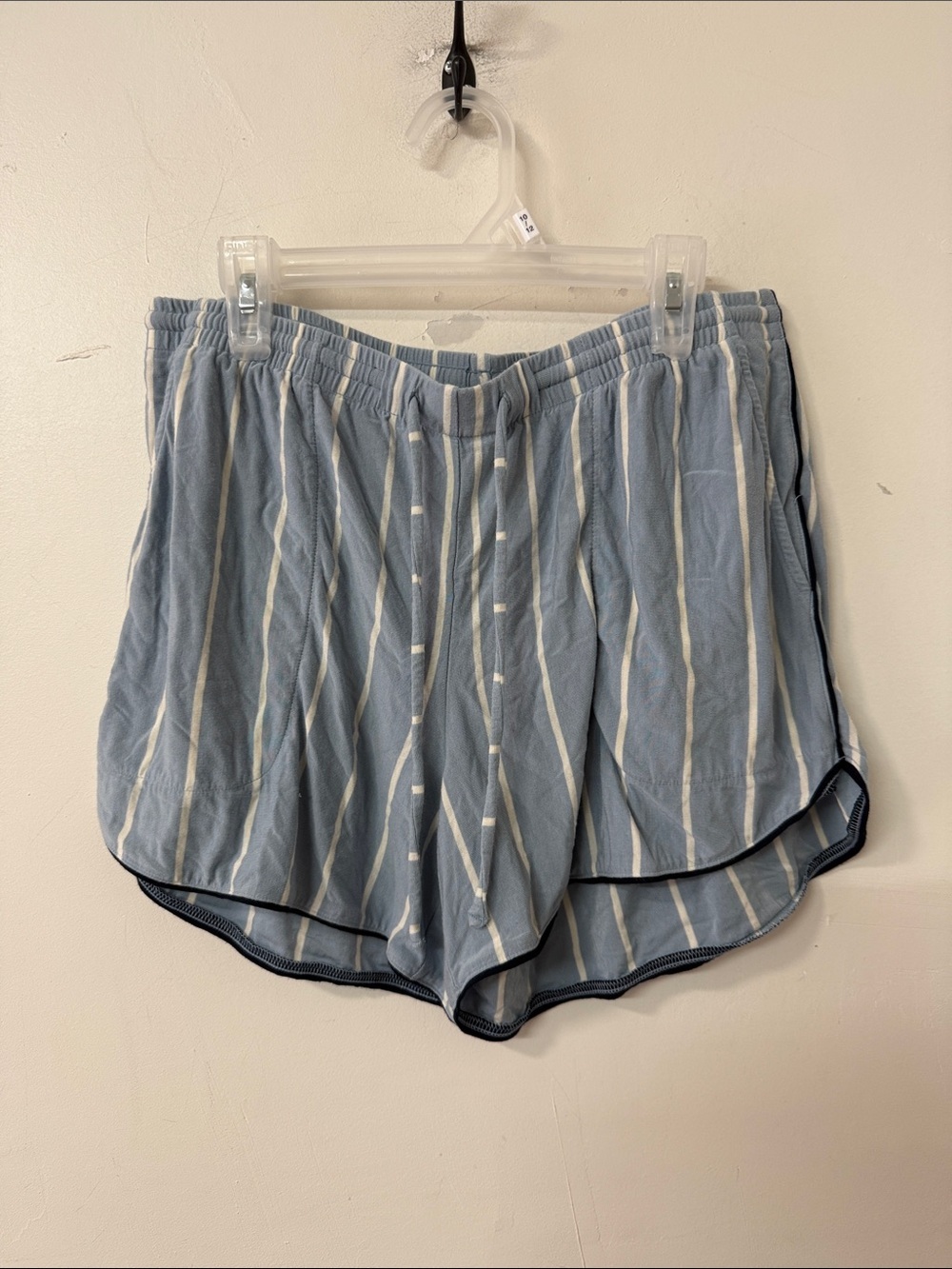 Soma Light Blue & White Striped Pajama Shorts